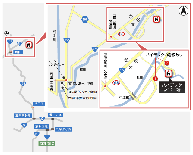 京北工場MAP